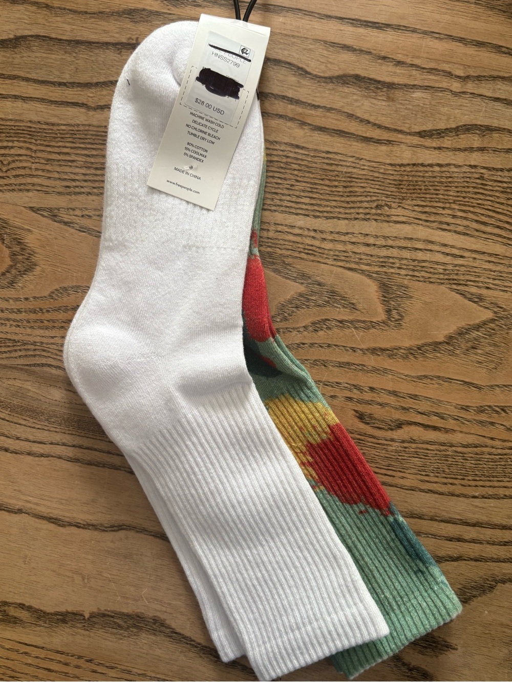 Free People ActivewearWorkout GearSocksTrail Away Sock Pack 2 Packs NEW - Picture 5 of 5